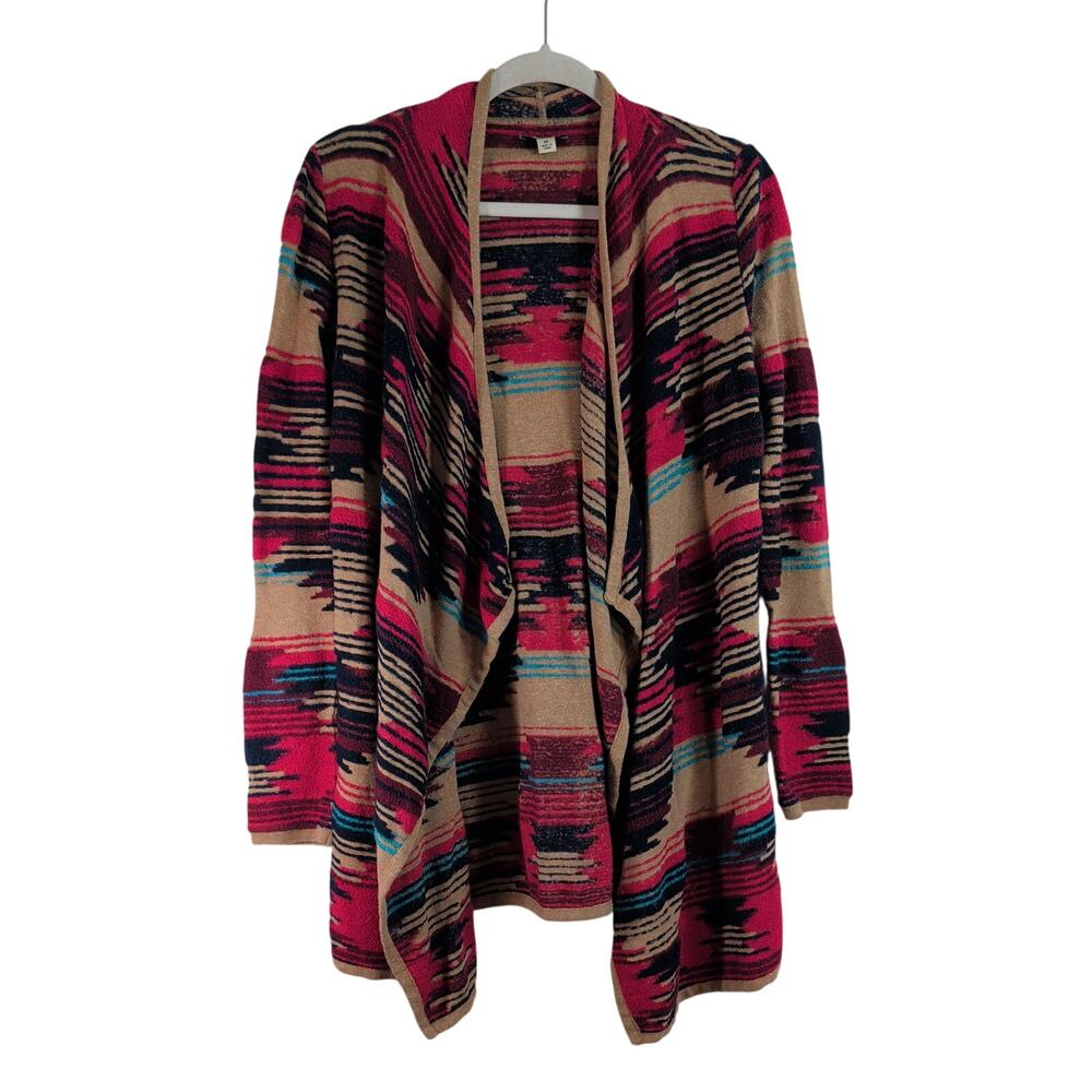 Lucky Brand Southwest Open Front Cardigan, Size Medium